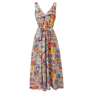 FRNCH Achouak Marche Blanc Dress